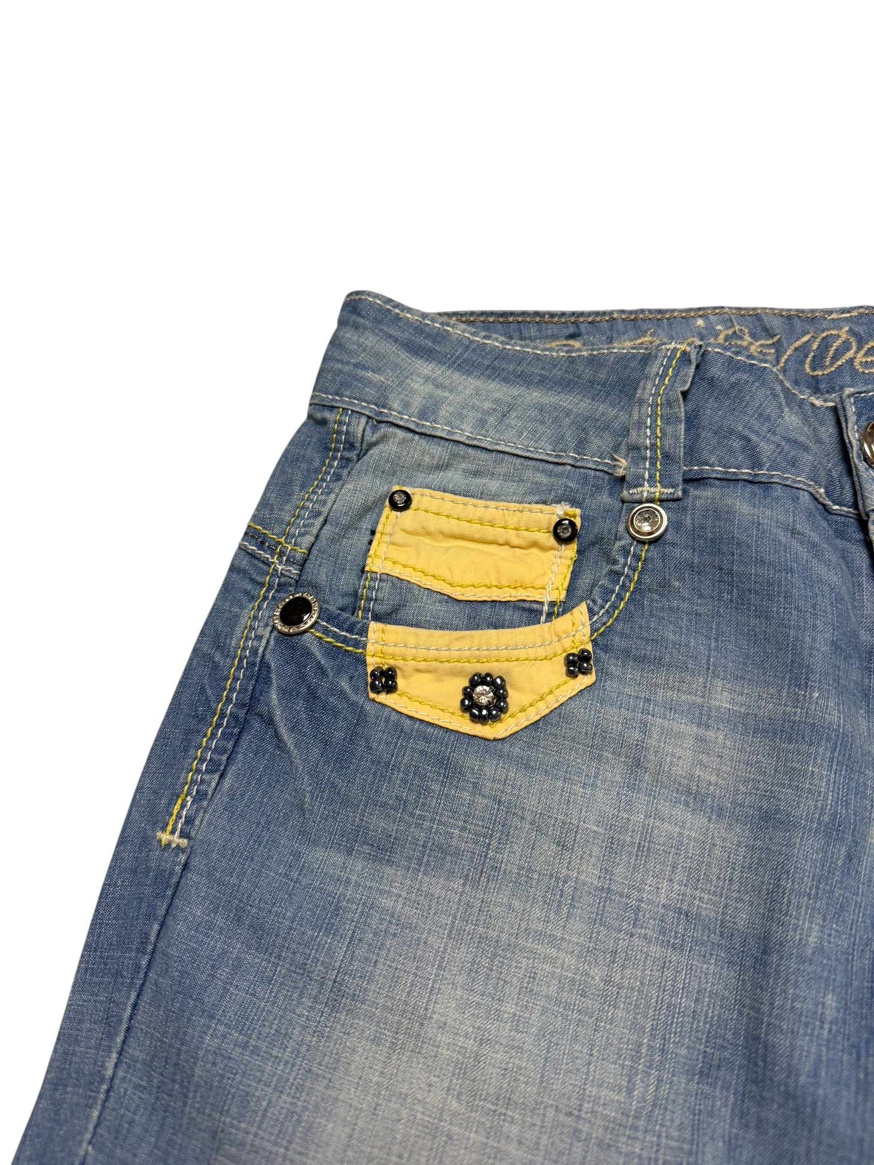 Japan Style Look | Low Waist | Flared Bootcut | Women Jeans |Size XS |