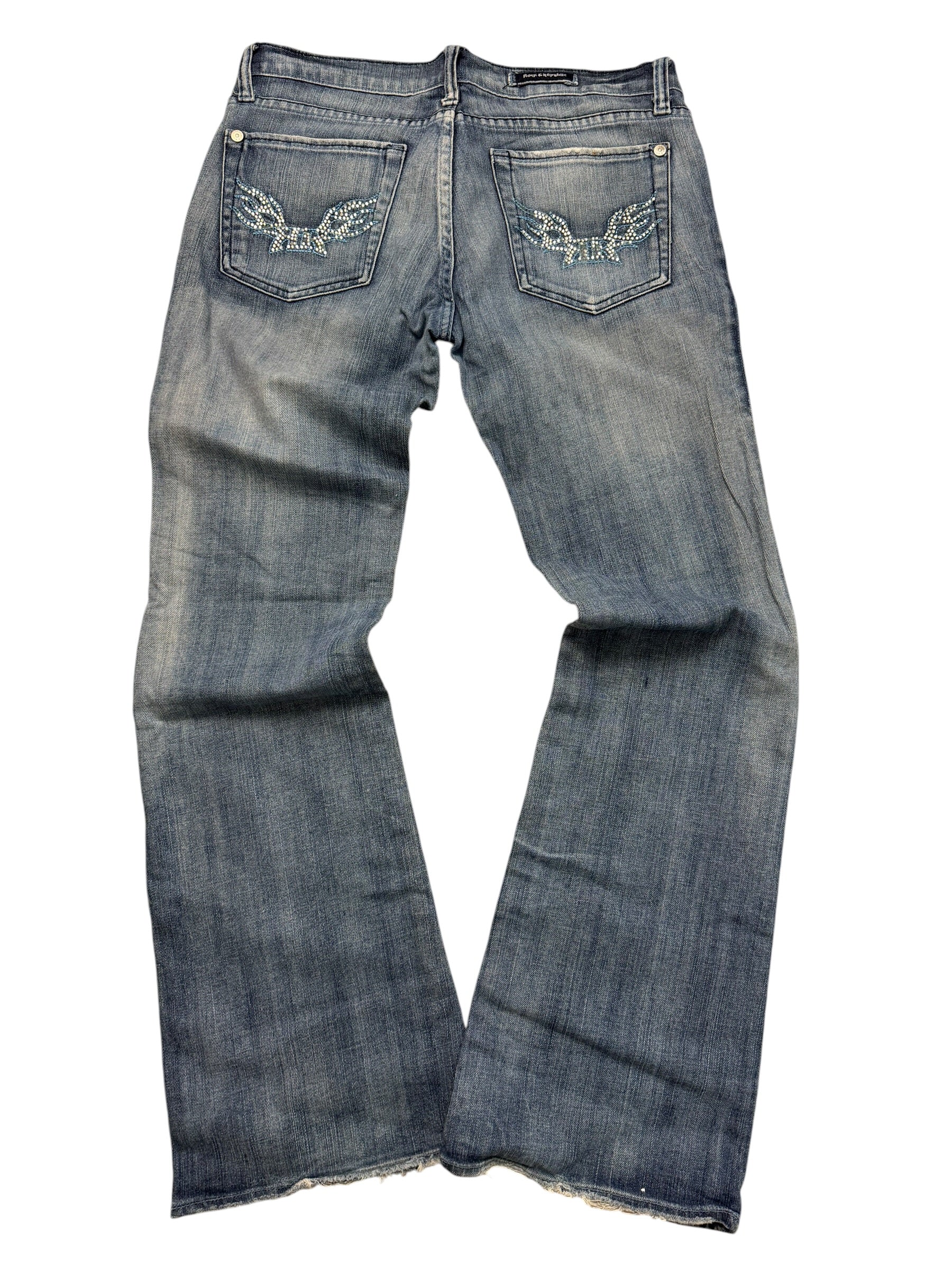 Japan Style Look | Low Waist | Flared Bootcut | Women Jeans | Size L |