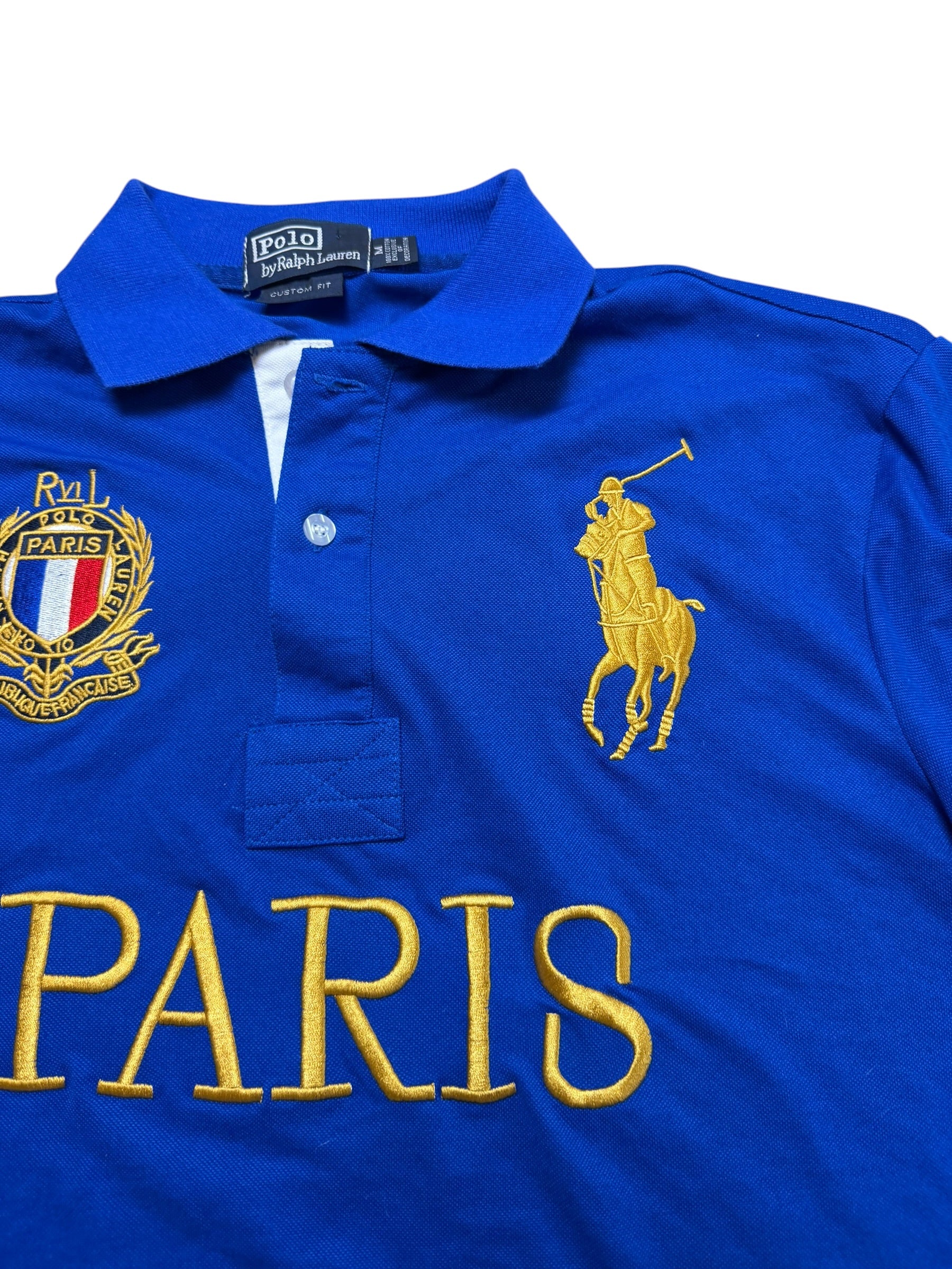 Vintage "PARIS" Chief Keef Polo | Size M | Ralph Lauren