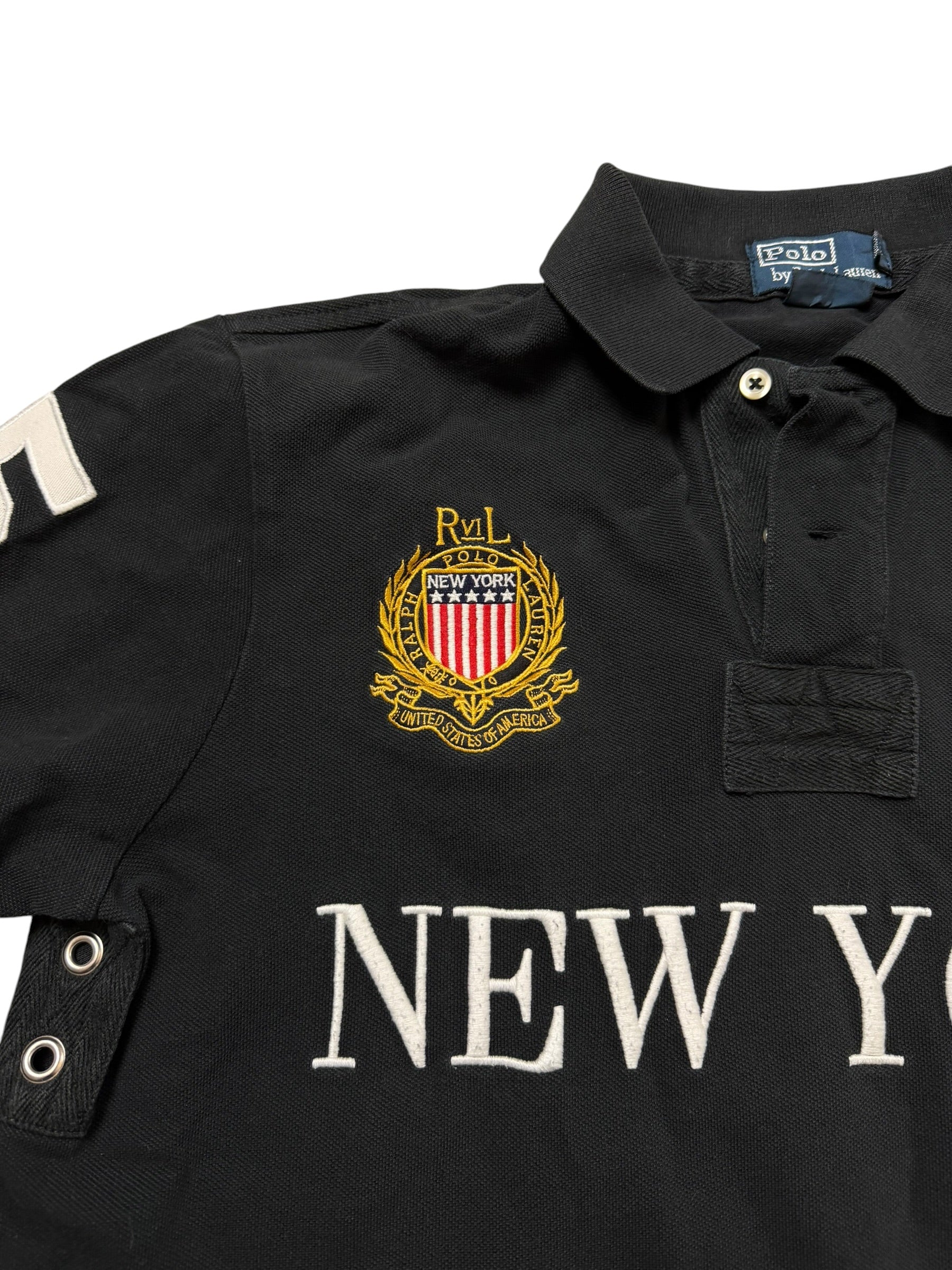 Vintage "NEW YORK" Chief Keef Polo | Size L | Ralph Lauren