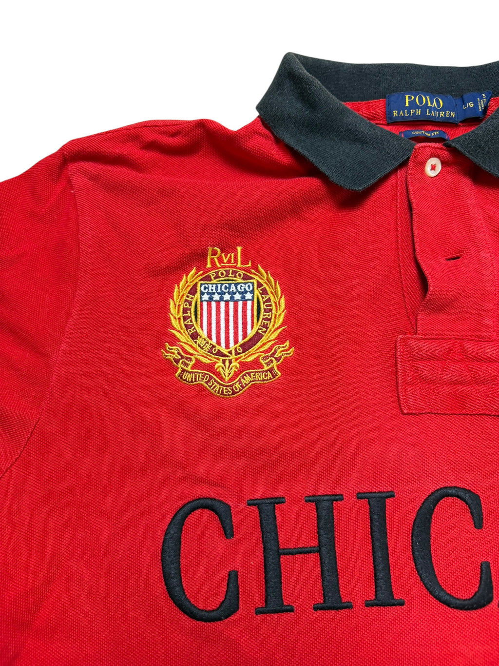 Vintage "CHICAGO" Chief Keef Polo | Size L | Ralph Lauren