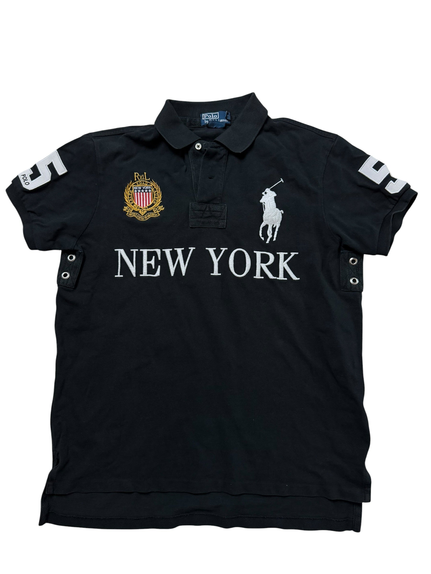 Vintage "NEW YORK" Chief Keef Polo | Size L | Ralph Lauren