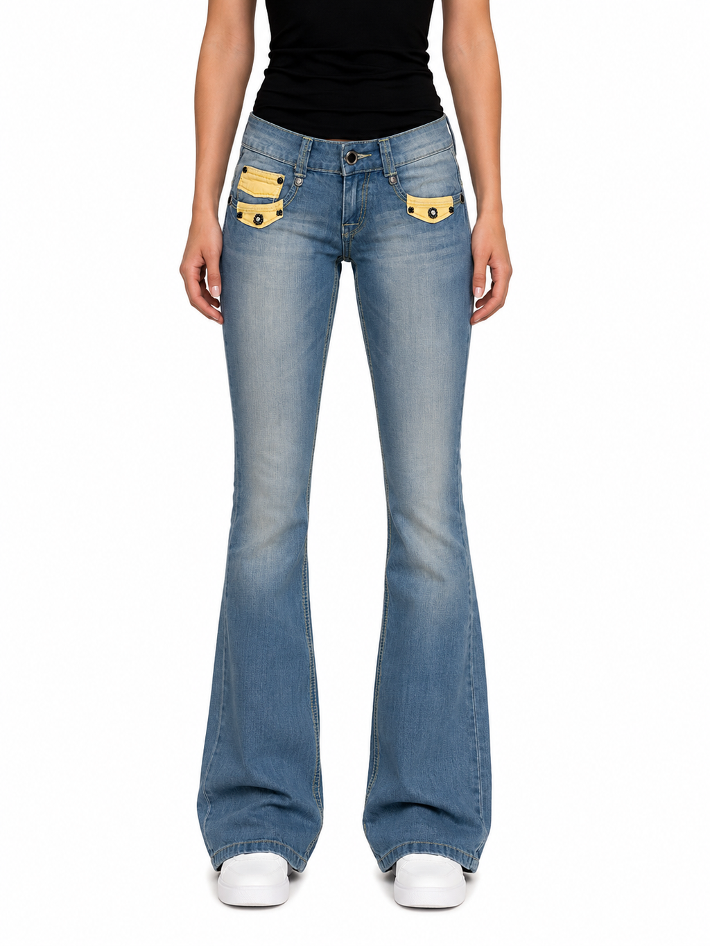 Japan Style Look | Low Waist | Flared Bootcut | Women Jeans |Size XS |