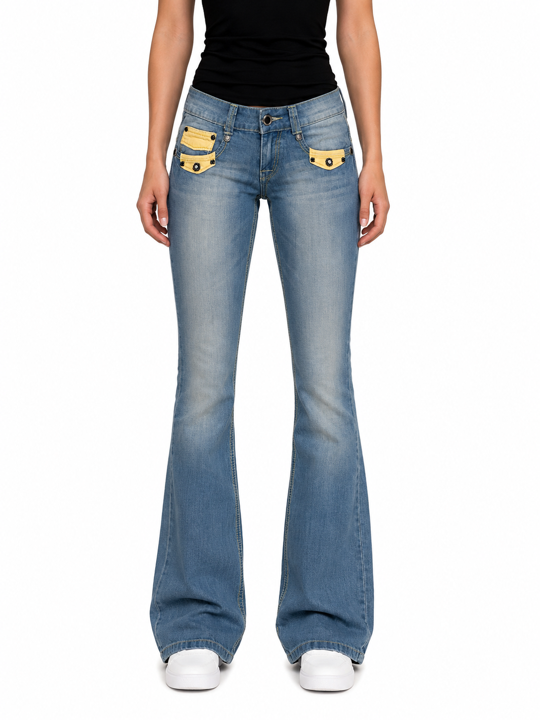 Japan Style Look | Low Waist | Flared Bootcut | Women Jeans |Size XS |