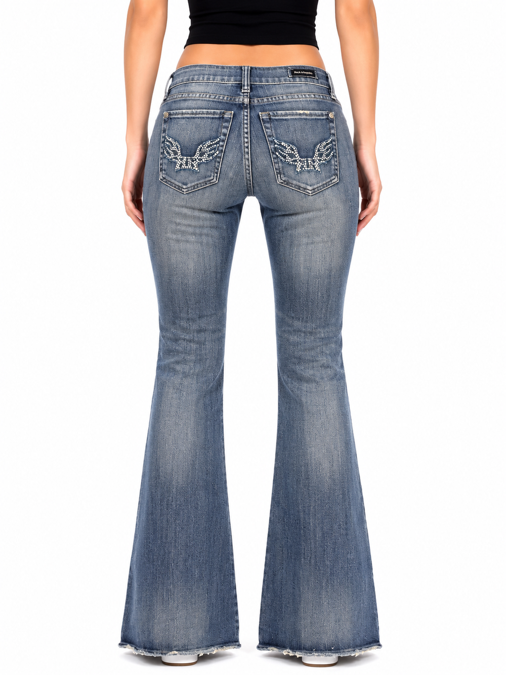 Japan Style Look | Low Waist | Flared Bootcut | Women Jeans | Size L |