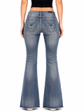 Japan Style Look | Low Waist | Flared Bootcut | Women Jeans | Size L |