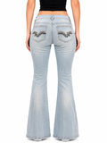 Japan Style Look | Low Waist | Flared Bootcut | Women Jeans | Size S-M |