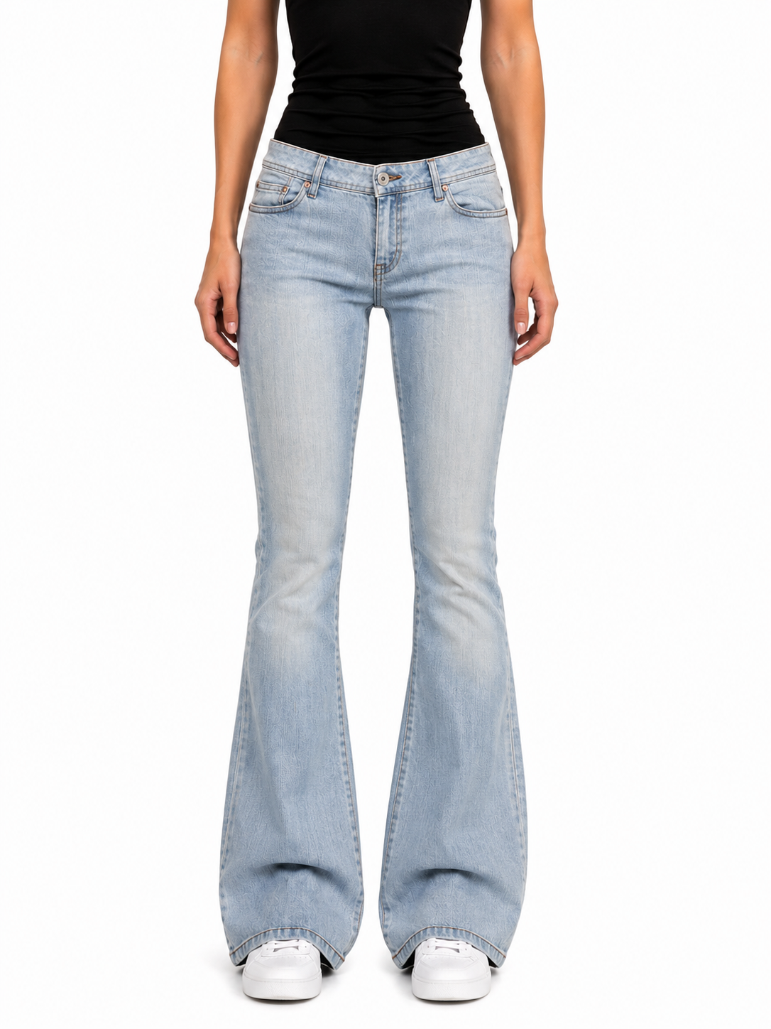 Japan Style Look | Low Waist | Flared Bootcut | Women Jeans | Size S-M |