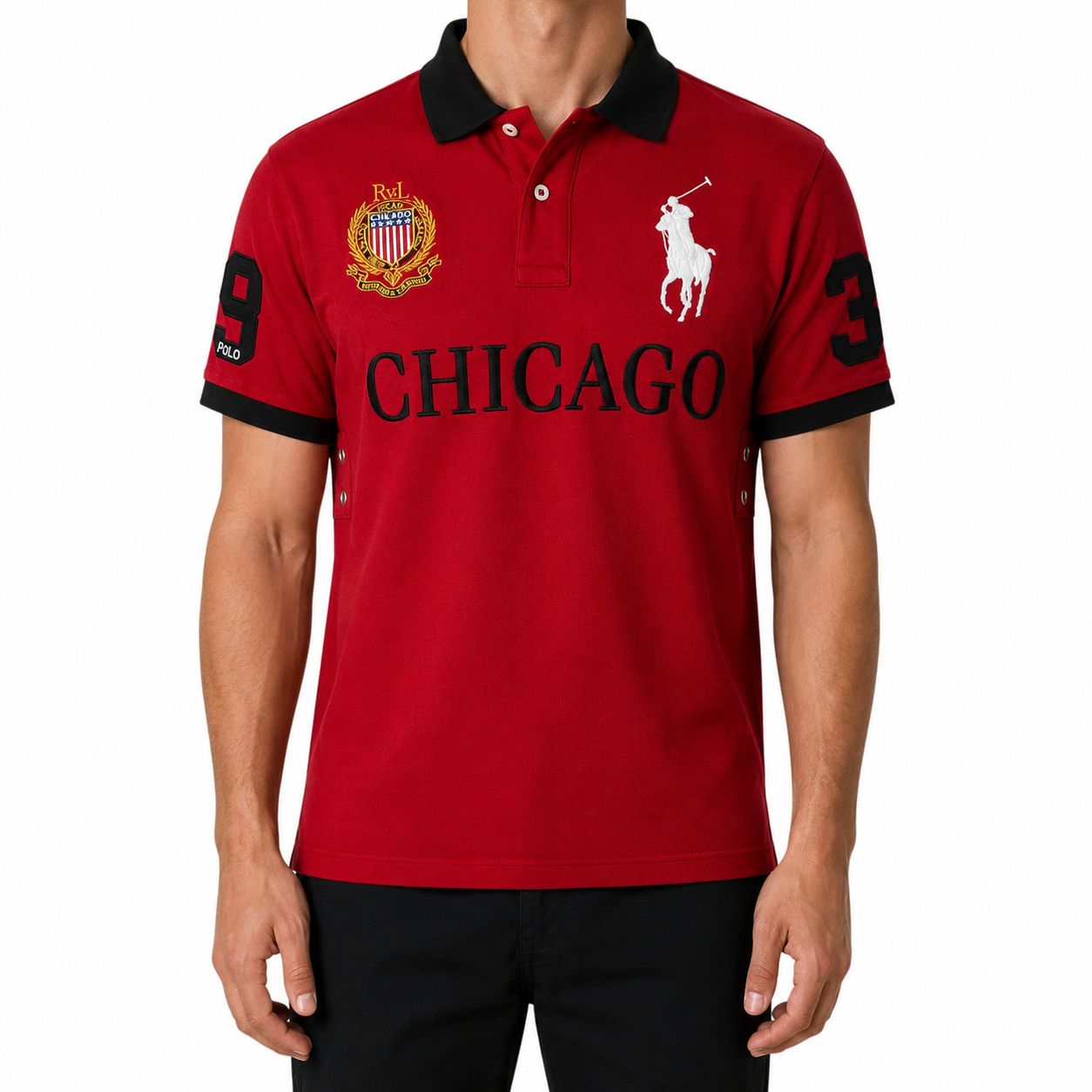 Vintage "CHICAGO" Chief Keef Polo | Size L | Ralph Lauren