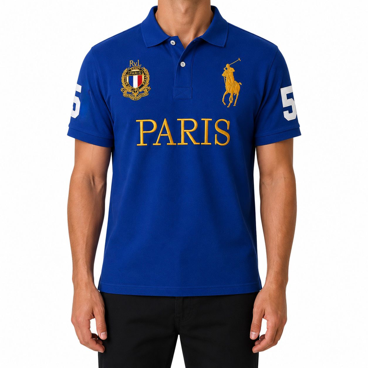 Vintage "PARIS" Chief Keef Polo | Size M | Ralph Lauren